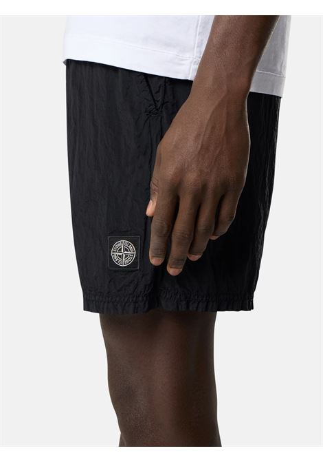 b100003 shorts man black STONE ISLAND | L1S15 B100004 S0043V0029